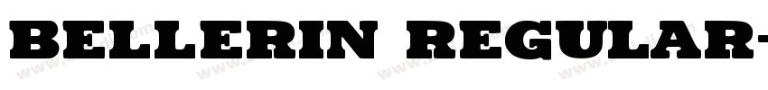 Bellerin Regular字体转换